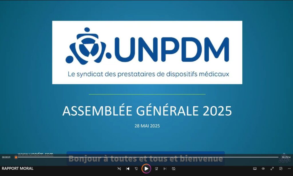 Visionnez le replay du dernier webinaire « Réforme VPH » et de l’Assemblée générale 2025 1 - UNPDM Visuel Replay de lAG 2025 de lUNPDM capture decran - UNPDM